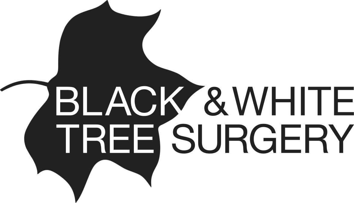 Black and White Tree Surgery Logo